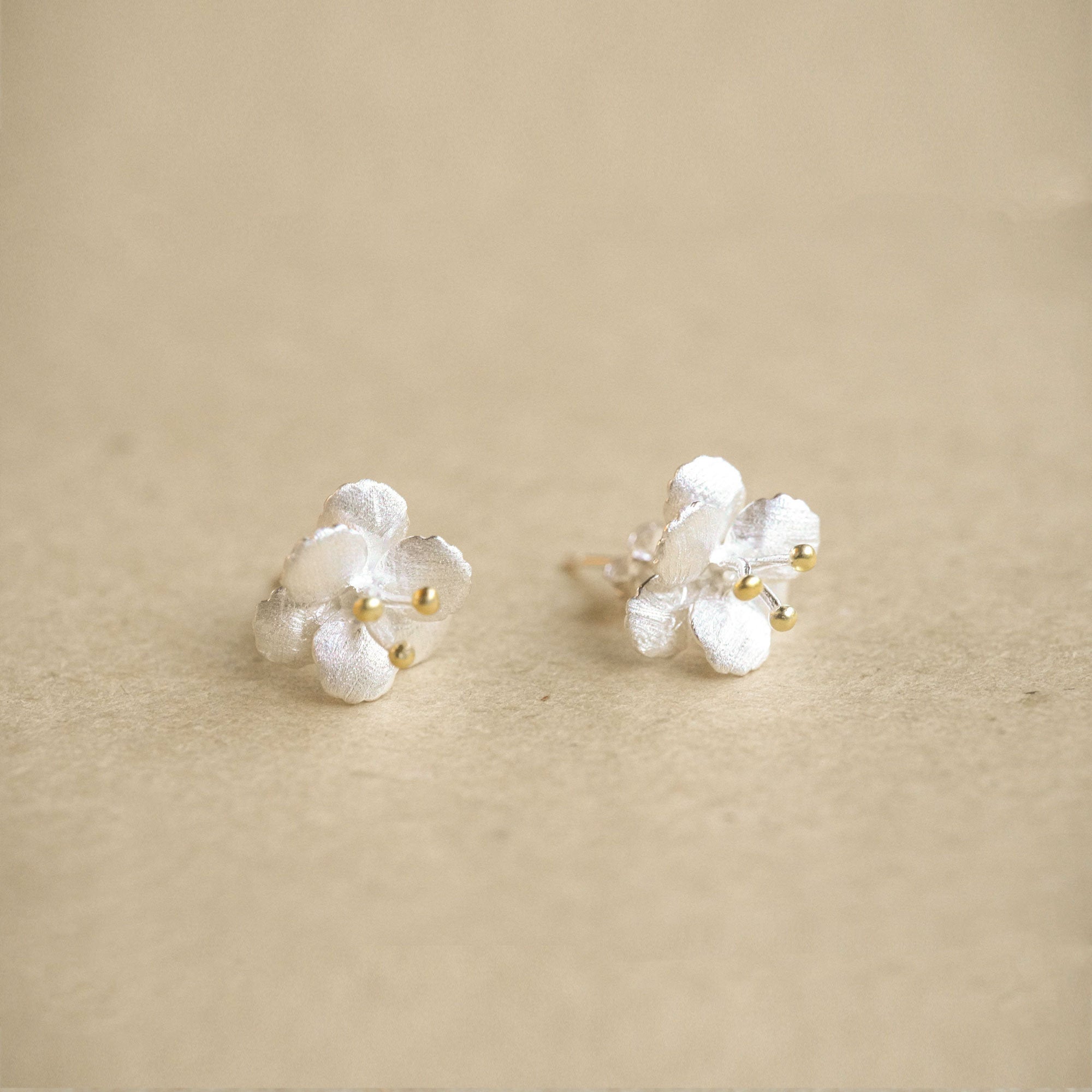 CRAB APPLE FLOWER EARRINGS