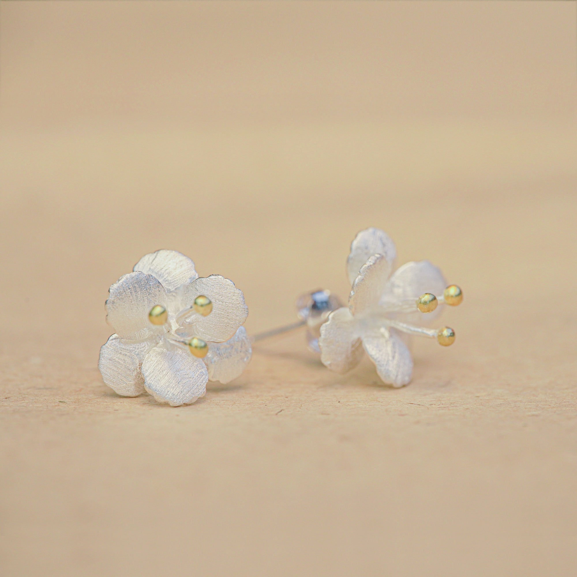 CRAB APPLE FLOWER EARRINGS