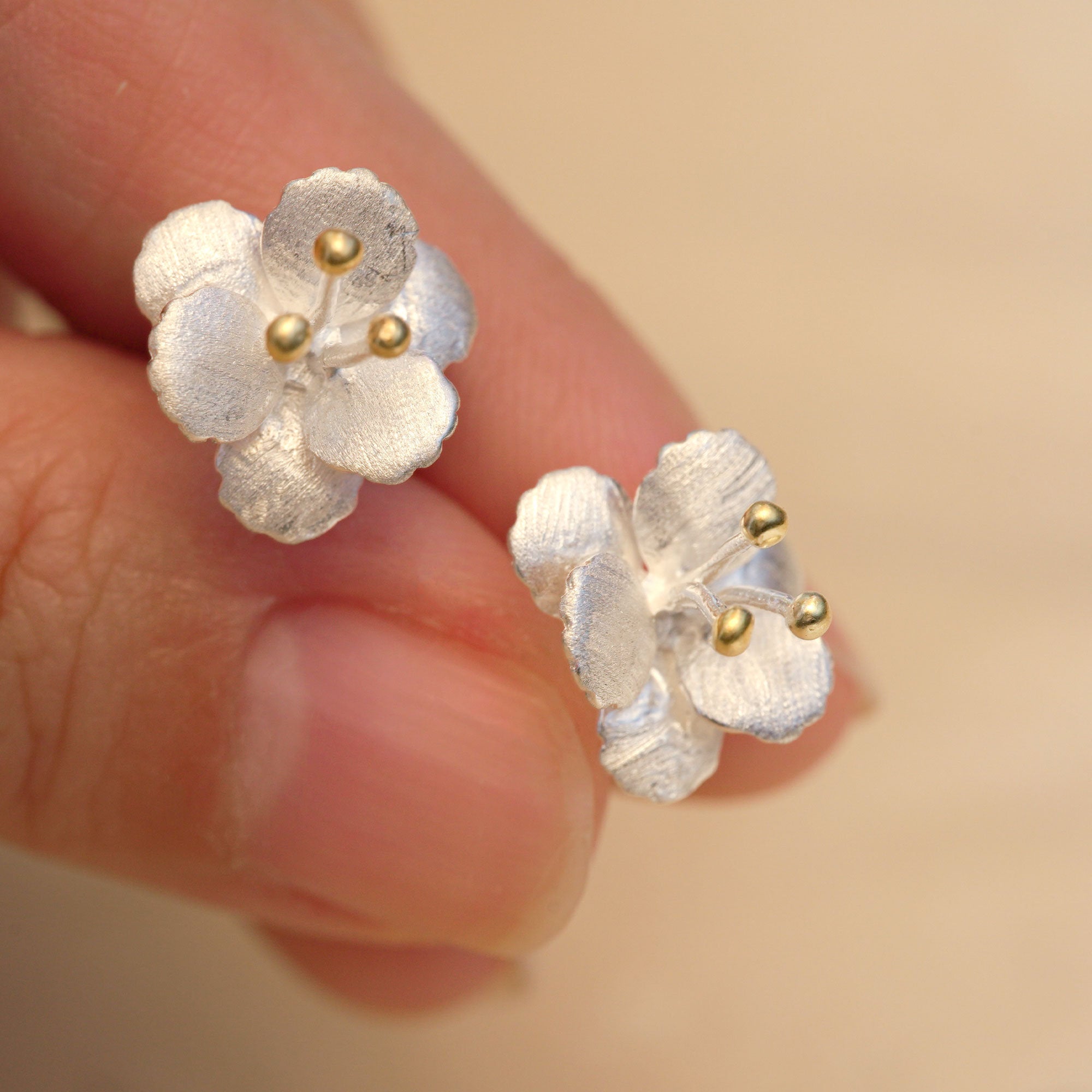 CRAB APPLE FLOWER EARRINGS
