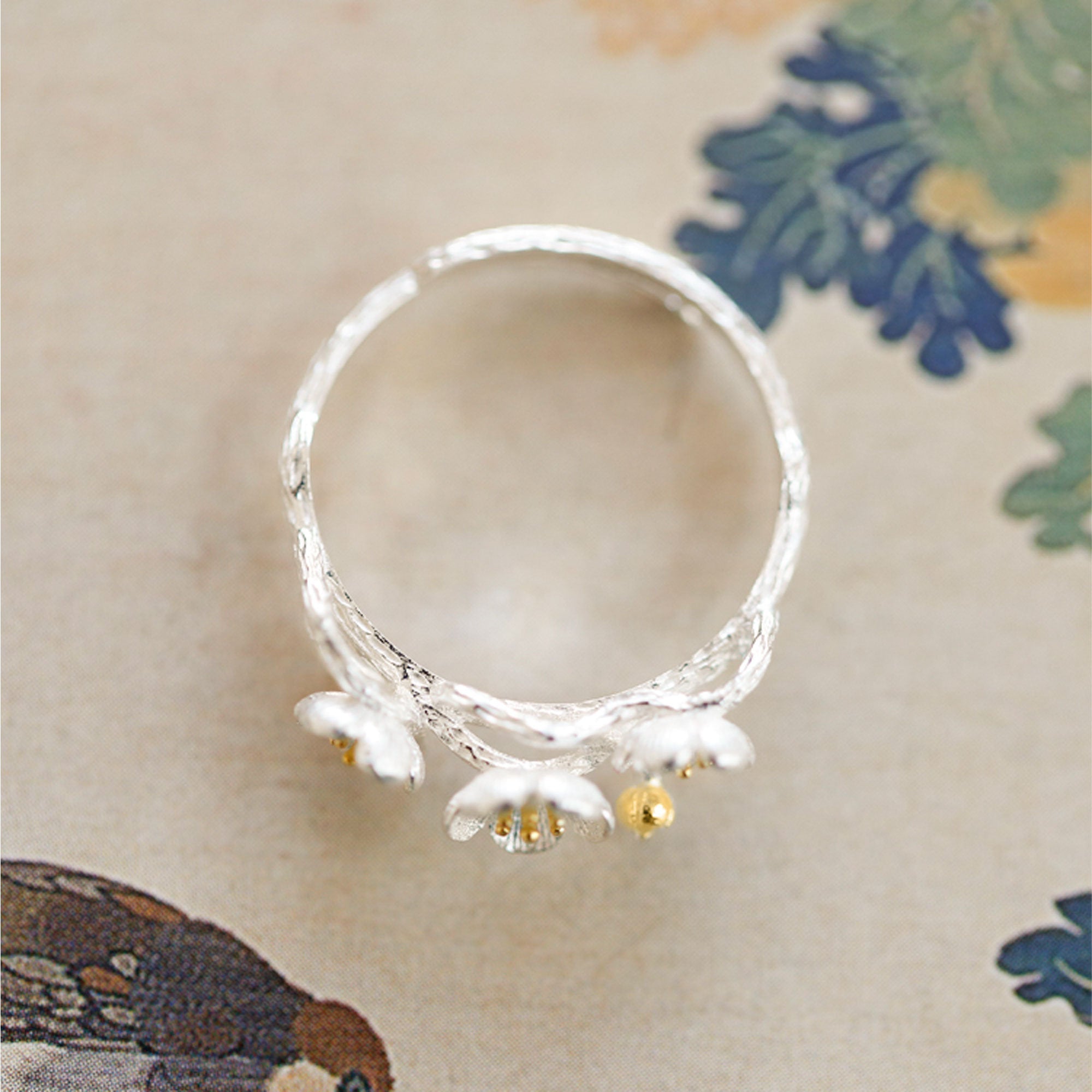 PLUM FLOWER RING