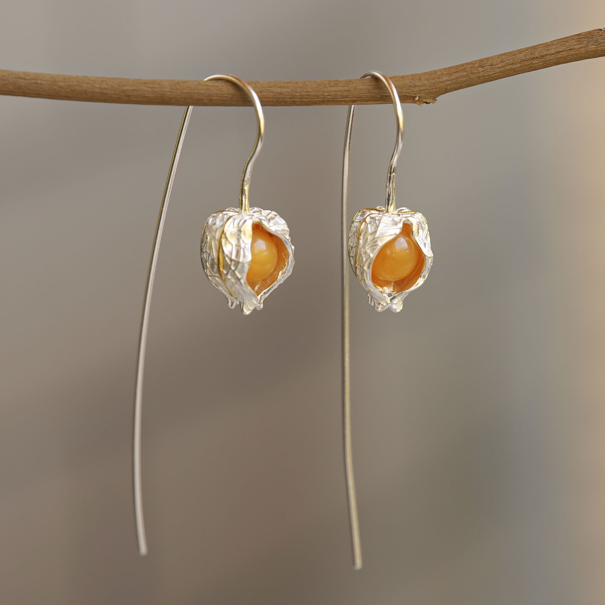 GOLDEN BERRY EARRINGS
