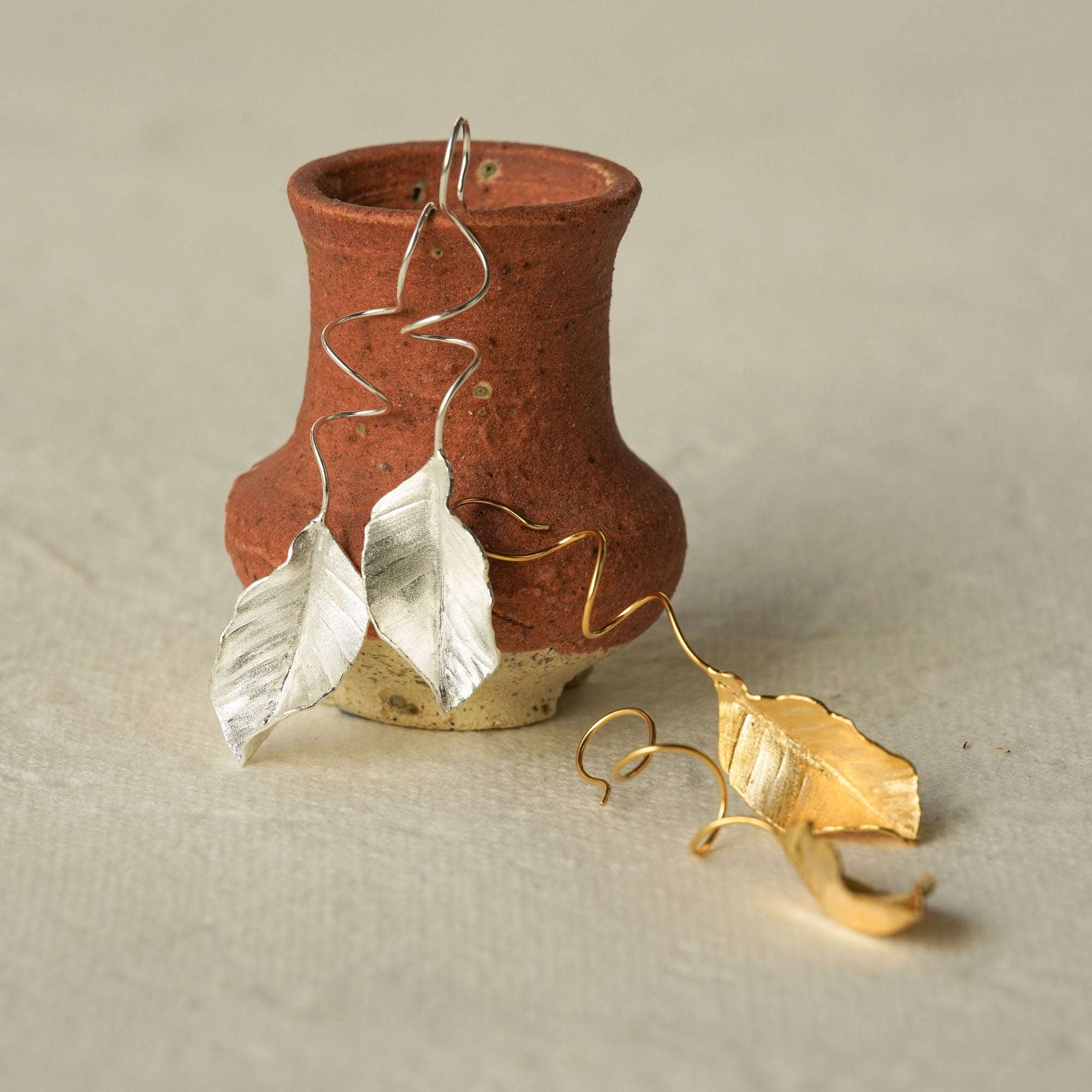 LEAF DANGLE EARRINGS