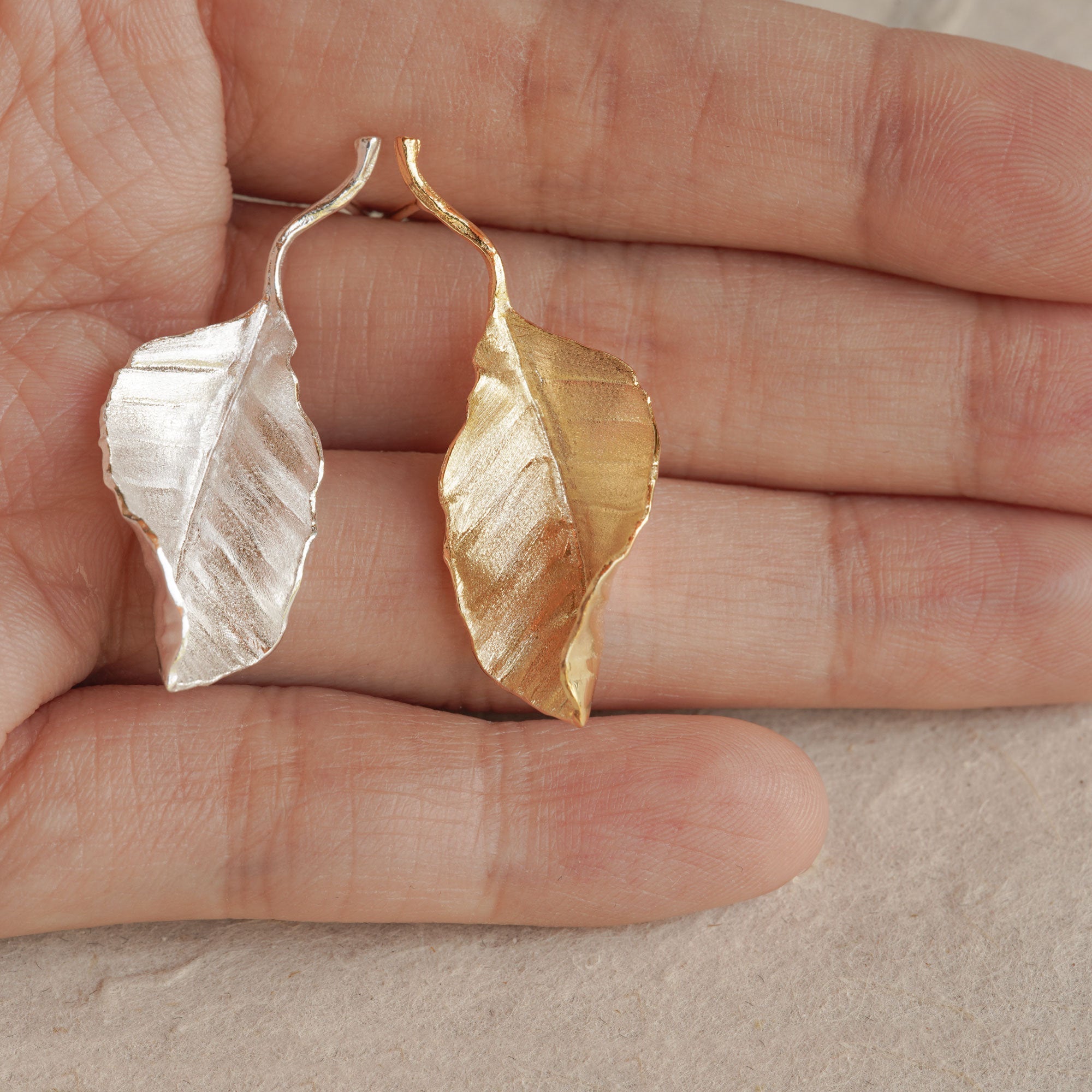 LEAF DROP EARRINGS